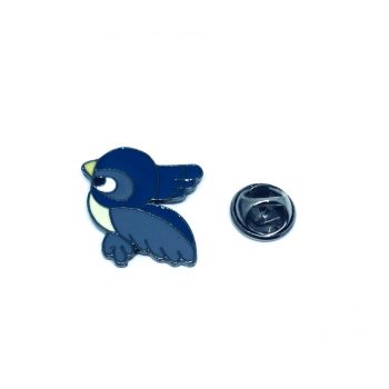 Cartoon Blue Bird Lapel Pin