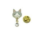 Brown Cat Face Pin