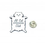 Fat Cat Appreciation Club Pin