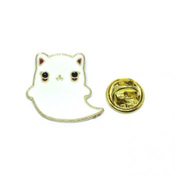 Ghost Cat Pin