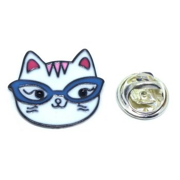 Goggle Cat Pin