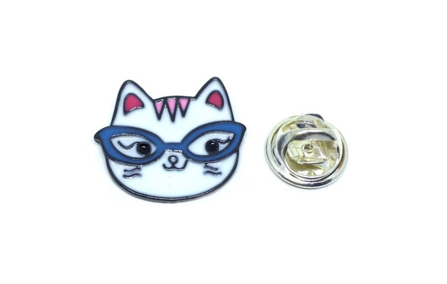 Goggle Cat Pin