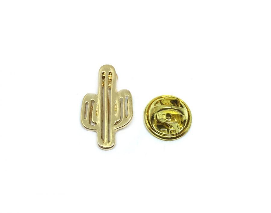 Gold Cactus Pin