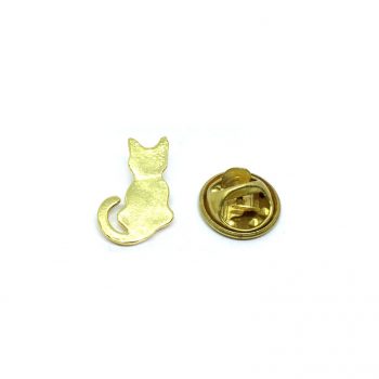 Gold Cat Lapel Pin