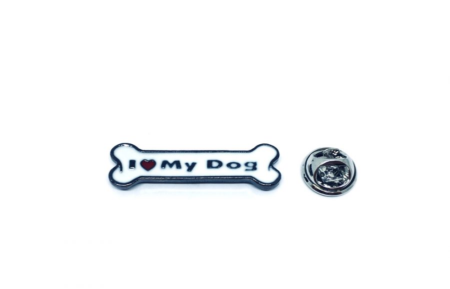 I Love My Dog Enamel Pin