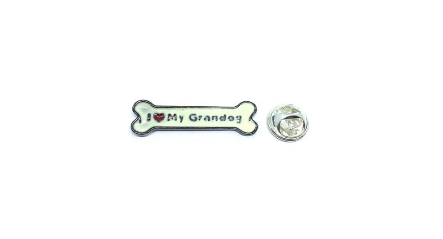 I Love my Grandog Dog Pin