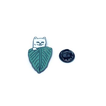 Leaf Cat Pin