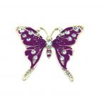 Purple Butterfly Brooch