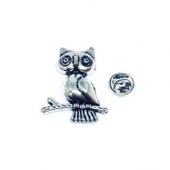 Silver Owl Pin