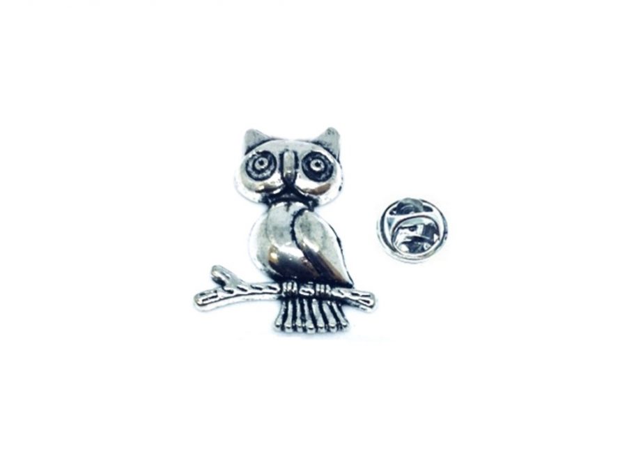 Silver Owl Pin