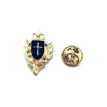 Cross And Crown Pin