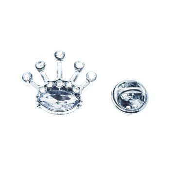 Crystal Crown Pin