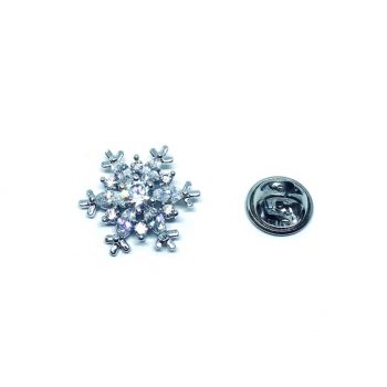 Crystal Snowflake Pin