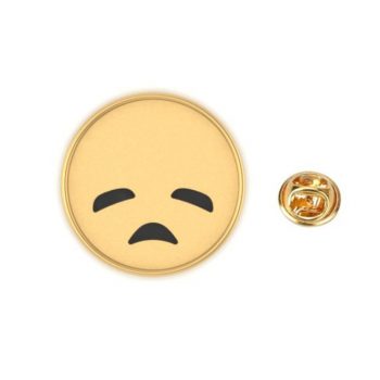 Disappointed Face Emoji Pin