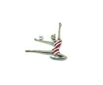 Gold Gymnastics Brooch Pin