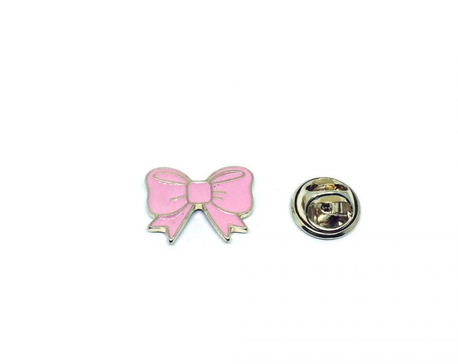Pink Bow Enamel Pin