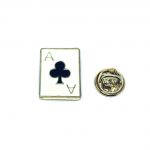 Playing Card Ace Of Clubs Enamel Pin