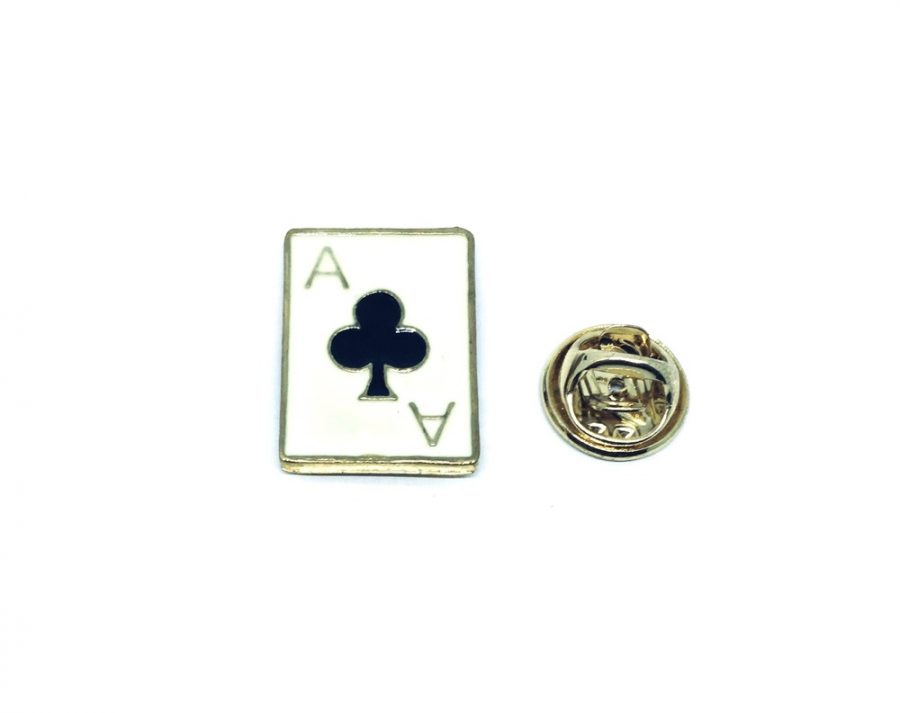 Playing Card Ace Of Clubs Enamel Pin