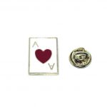 Playing Card Ace Of Heart Enamel Pin