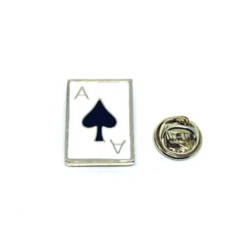 Playing Card Ace Of Spades Enamel Pin