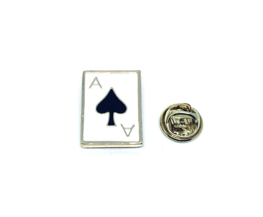 Playing Card Ace Of Spades Enamel Pin