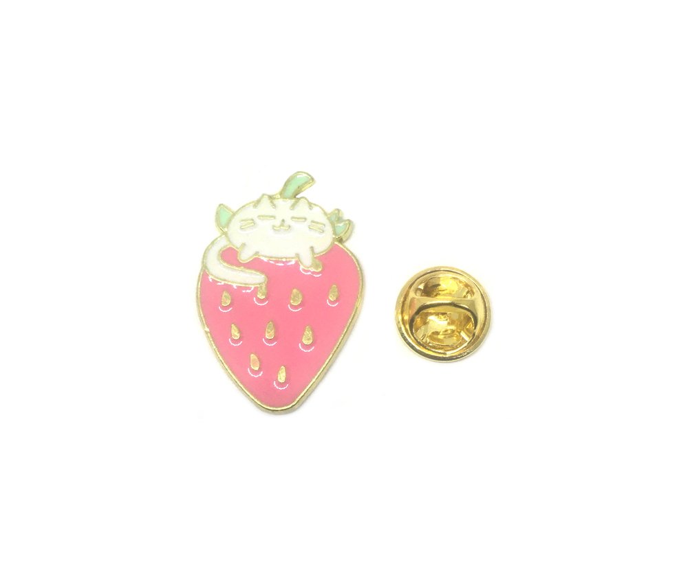 Strawberry Enamel Pin FINOX
