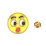 Flushed Face Emoji Pin