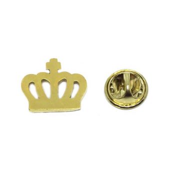 Gold Crown Lapel Pin