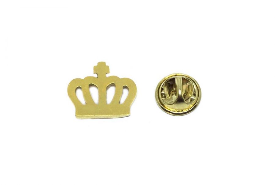 Gold Crown Lapel Pin