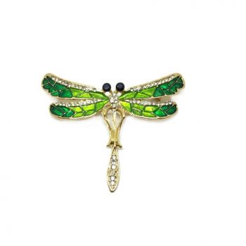 Green Dragonfly Brooch