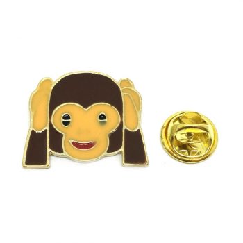 Hear No Evil Monkey Emoji Pin
