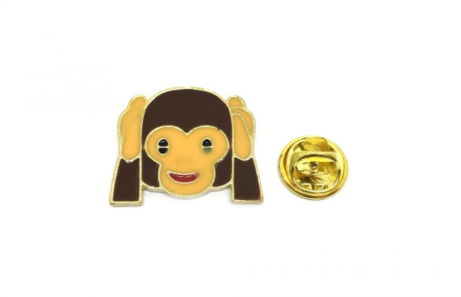 Hear No Evil Monkey Emoji Pin