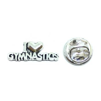 I Love Gymnastics Pin