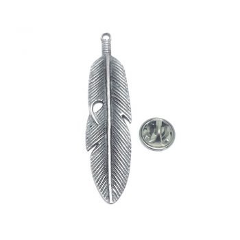 Long Antique Feather Pin