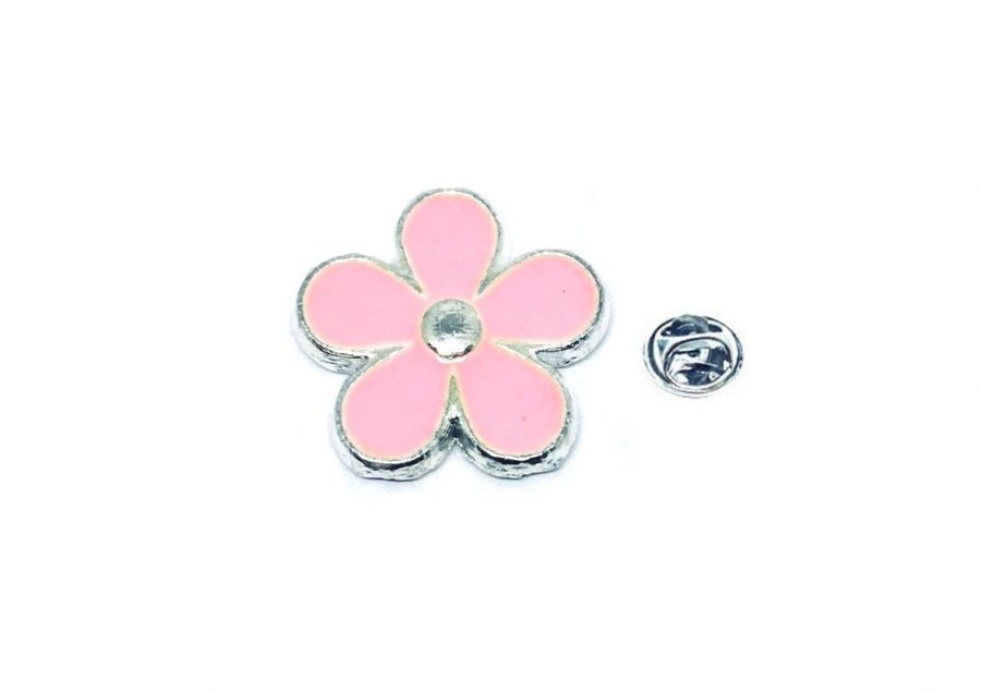 Pink Flower Enamel Pin