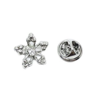 Small Silver Flower Pin
