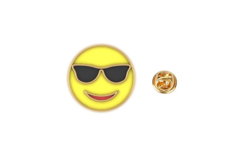 Smiling Face with Sunglasses Emoji Pin
