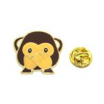 Speak No Evil Monkey Emoji Enamel Pin