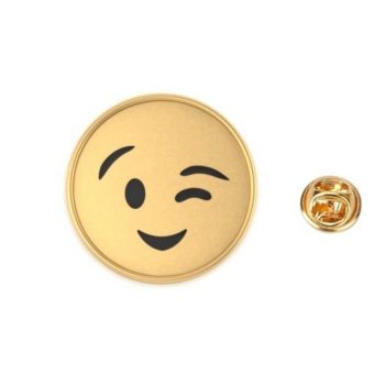 Winking Face Emoji Pin