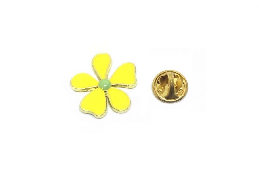 Yellow Flower Enamel Pin