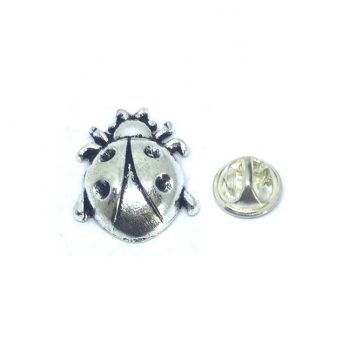 Silver Ladybug Pin