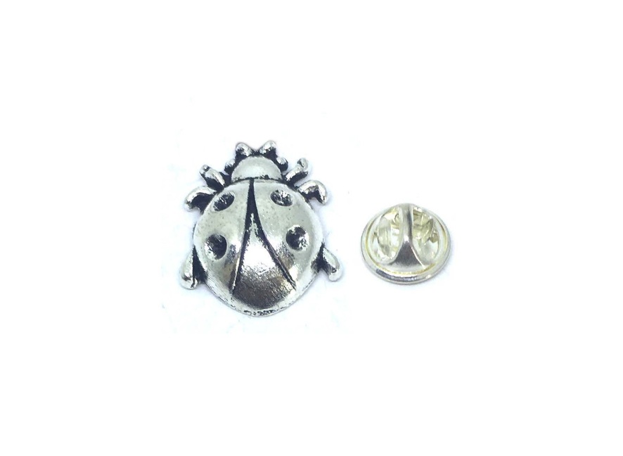Silver Ladybug Pin