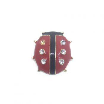 Red & Black Ladybird Pin
