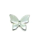 Silver Butterfly Badge Pin