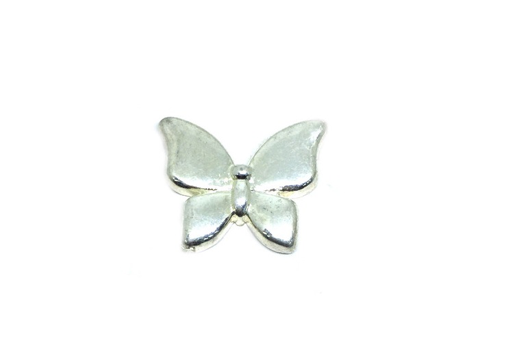 Silver Butterfly Badge Pin
