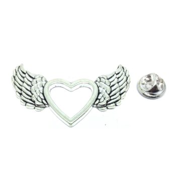Angel Wing Heart Pin