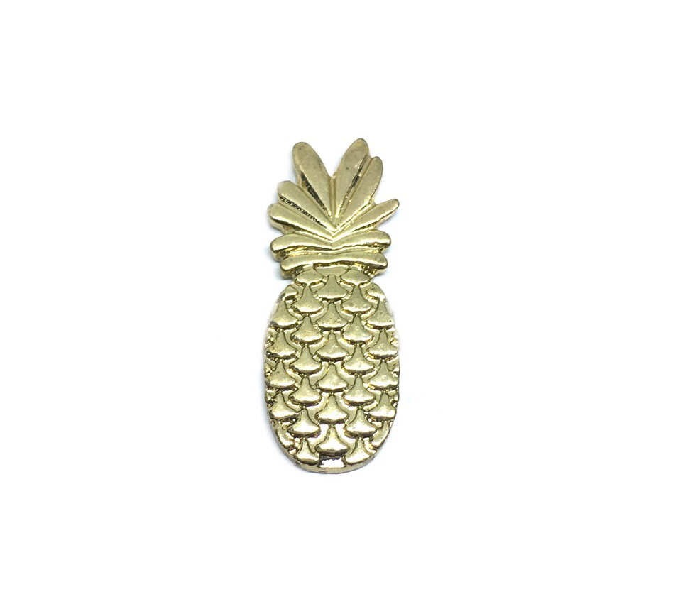 Gold Pineapple Brooch Pin