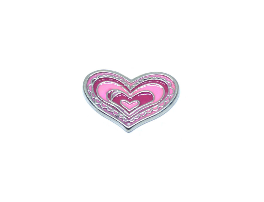 Pink Heart Enamel Pin