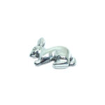 Silver Rabbit Lapel Pin