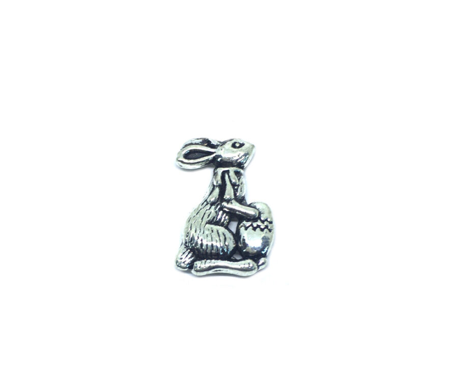 Silver Bunny Pin